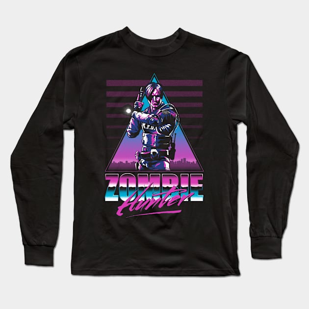 Zombie Hunter Long Sleeve T-Shirt by ddjvigo